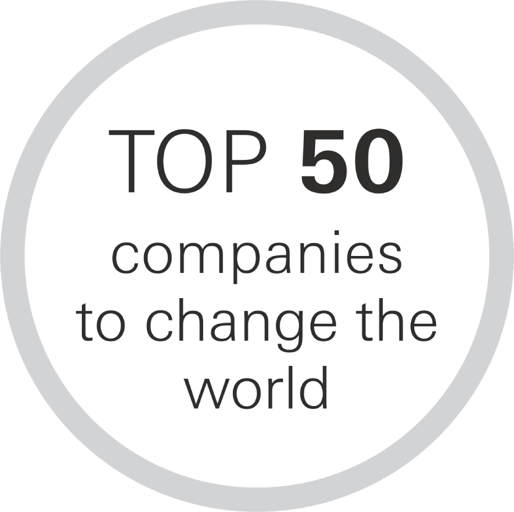 "Una de las 50 compañías que cambian el mundo“ –  Revista Fortune, 2017